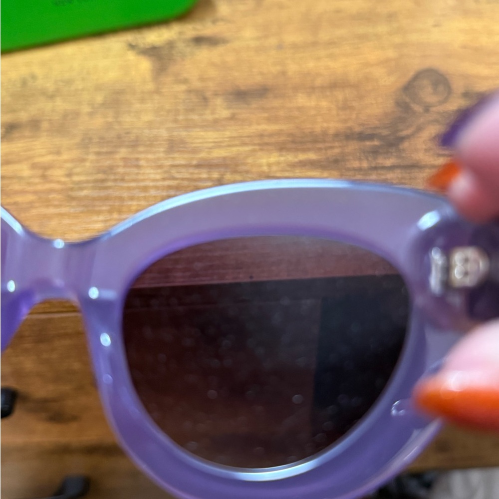 NWT - Kate Spade Lavender Cat Eye Ladies Sunglasses with Case - Picture 7 of 16